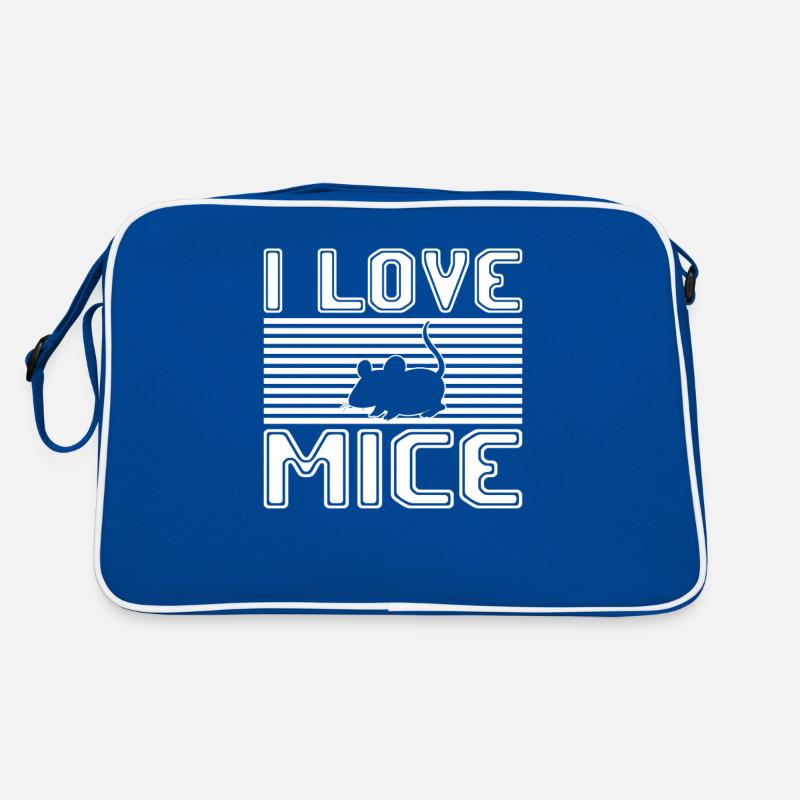 ich liebe mäuse Retro Tasche