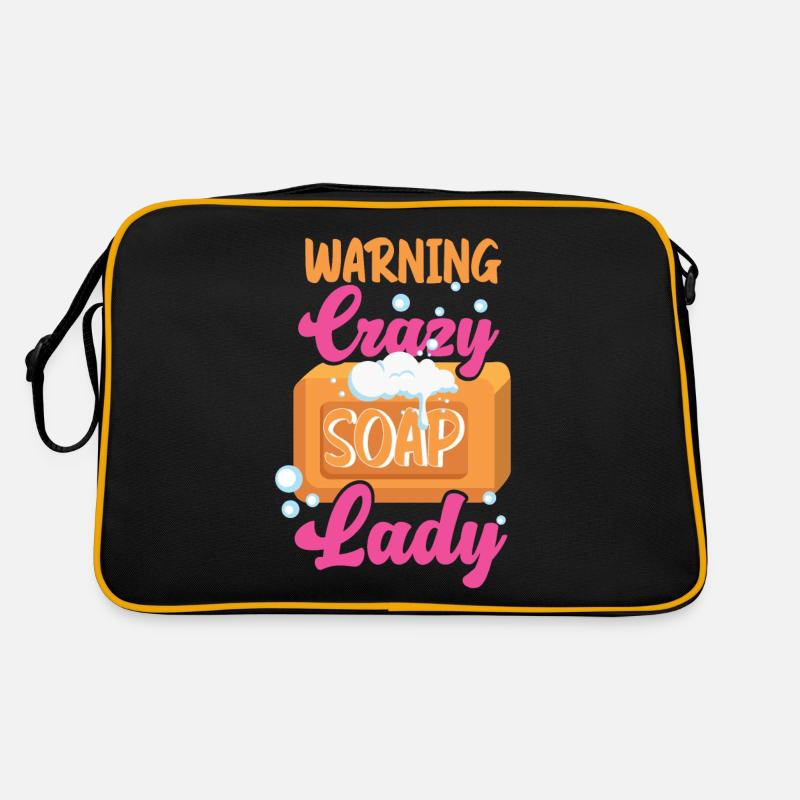 Soap Making Crafting Warning Crazy Retro Tasche