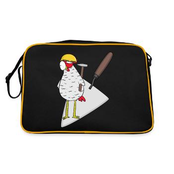 Craftsman Chicken Mason Mason Trowel Builder Job - Retro Bag - black/gold - Back