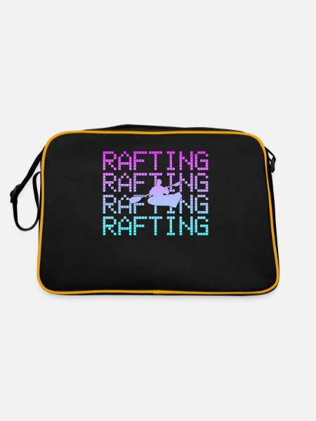 rudern rafting - Retro Tasche - Schwarz/Gold