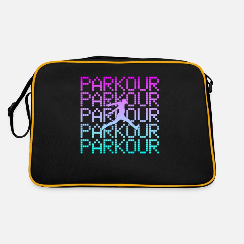 parkour - Sac Retro - noir/or