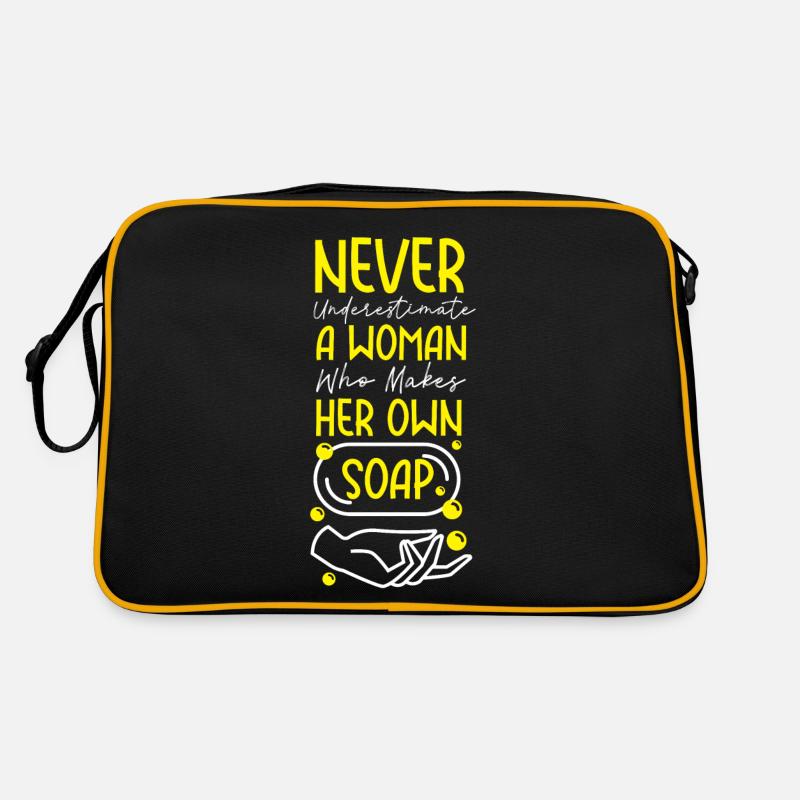 Soap Making Crafting Never Retro Tasche