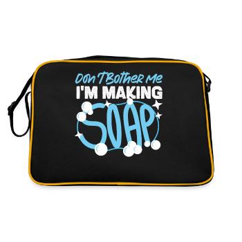 Soap Making Crafting Don't Bother - Retro Bag - black/gold - Back