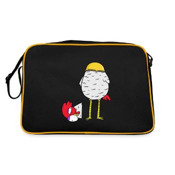 Chicken Construction Site Safety Helmet Ariss Entrepreneur Job - Retro Bag - black/gold - Back