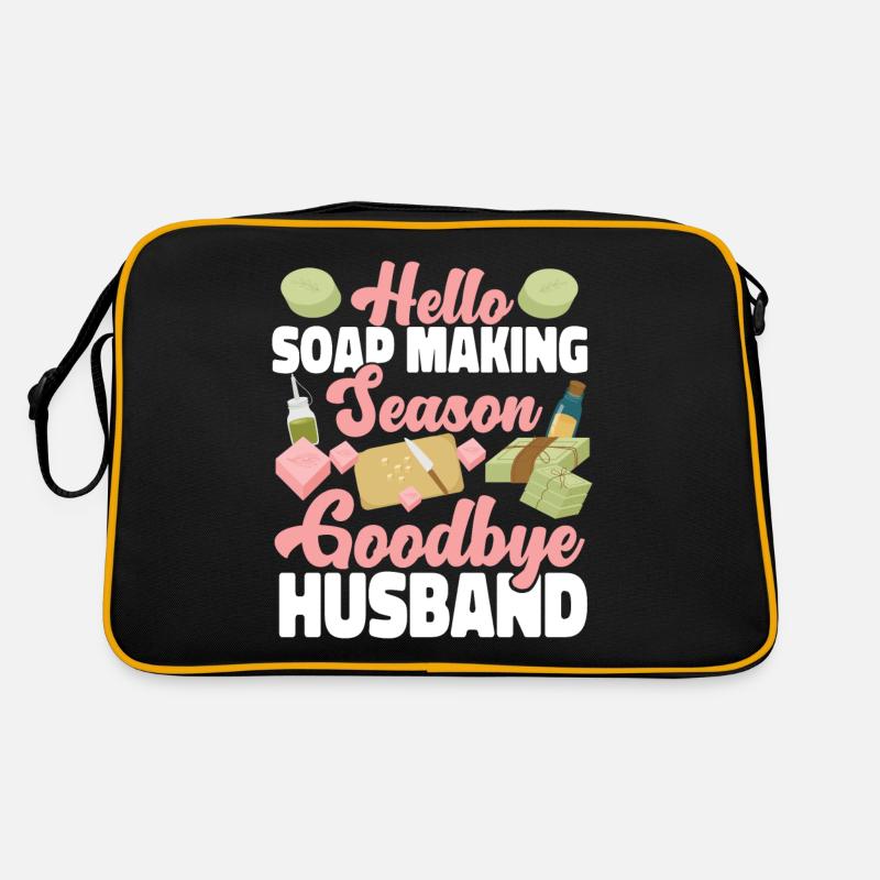 Soap Making Crafting Hello Soap Retro Tasche