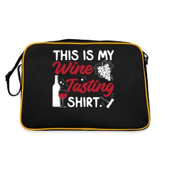 Dégustation de vin de sommelier - Sac Retro - noir/or - Dos