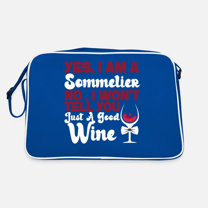 Sommelier Wine Drinking Tasting Retro Bag