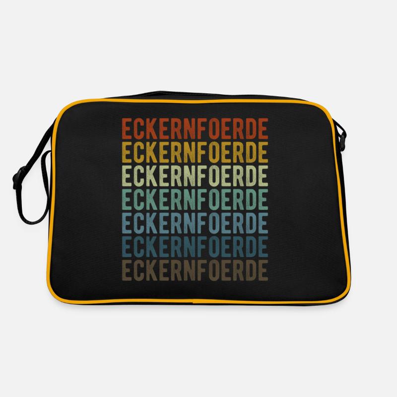 Eckernfoerde Stadt Retro Vintage Retro Tasche