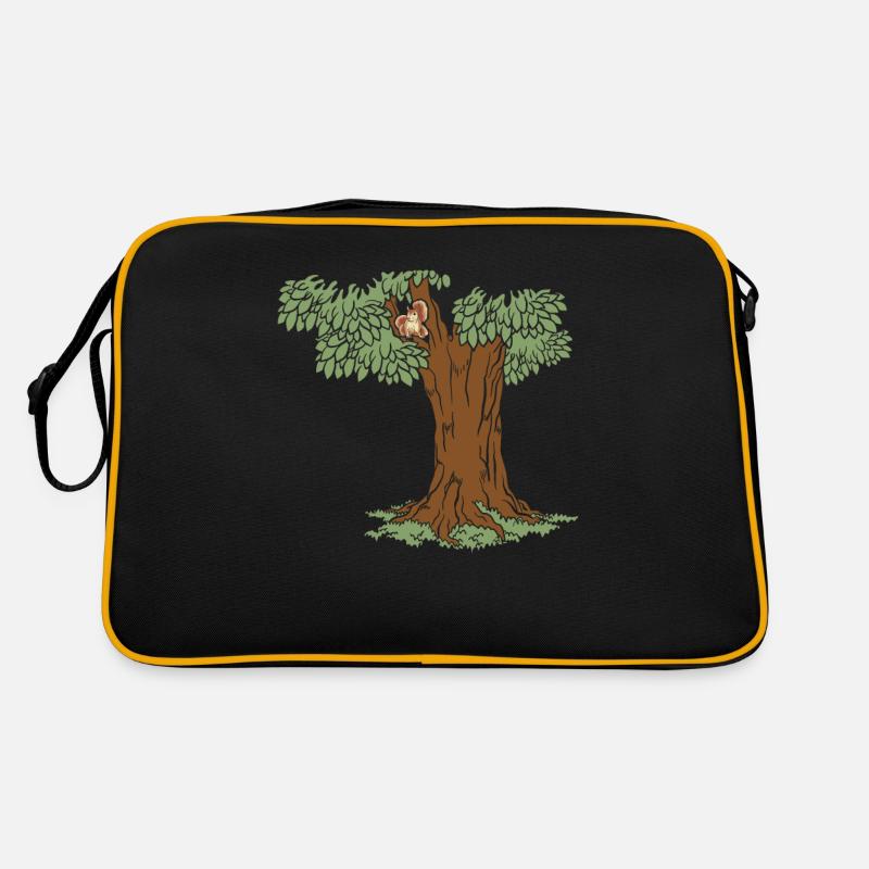 Eichhörnchenbaum Eichhörnchen Liebhaber Retro Tasche