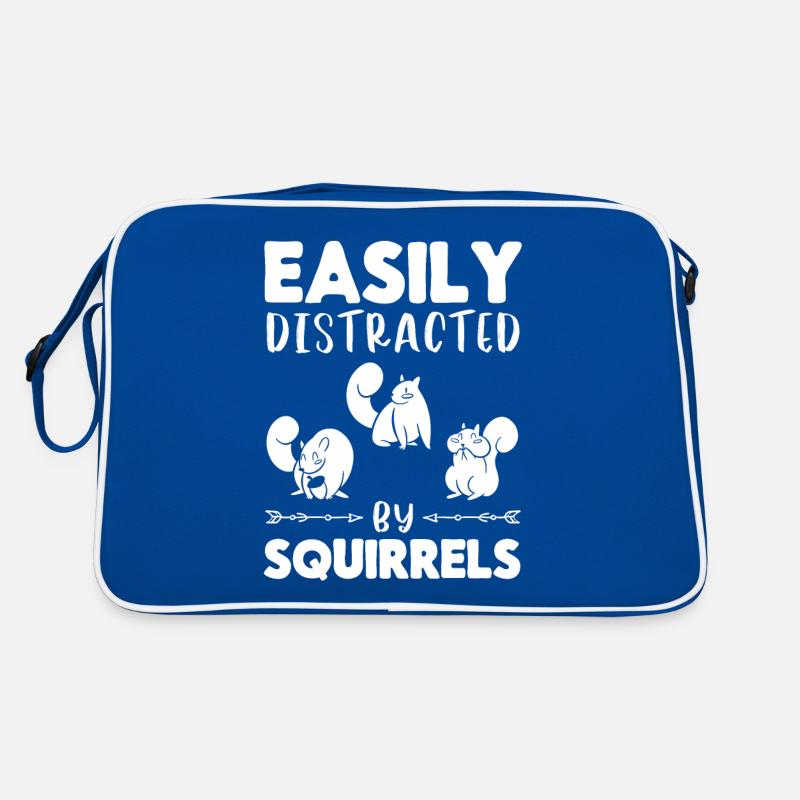 Slightly distracted by squirrel squirrels Retro Bag