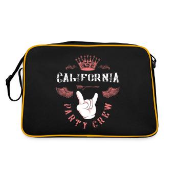 Équipage de fête en Californie - Sac Retro - noir/or - Dos