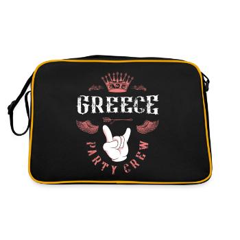 Équipage de la fête de grèce - Sac Retro - noir/or - Dos