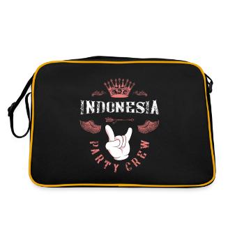 Équipage de fête en Indonésie - Sac Retro - noir/or - Dos