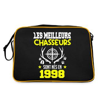 Anniversaire chasseur Née en 1998 - Sac Retro - noir/or - Dos