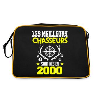Anniversaire chasseur Née en 2000 - Sac Retro - noir/or - Dos
