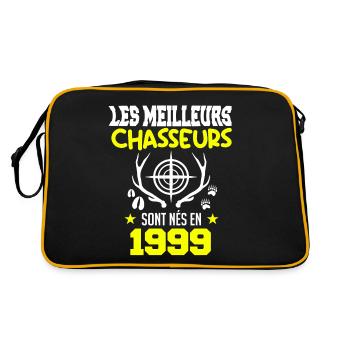 Anniversaire chasseur Née en1999 - Sac Retro - noir/or - Dos