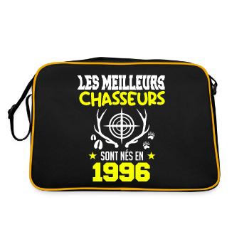 Anniversaire chasseur Née en 1996 - Sac Retro - noir/or - Dos
