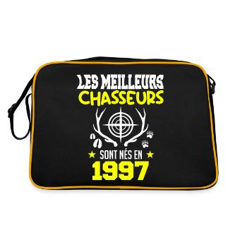 Anniversaire chasseur Née en 1997 - Sac Retro - noir/or - Dos