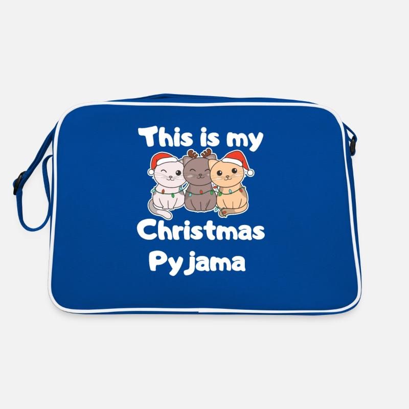 Pyjama de Noël Chat de Noël Sac Retro