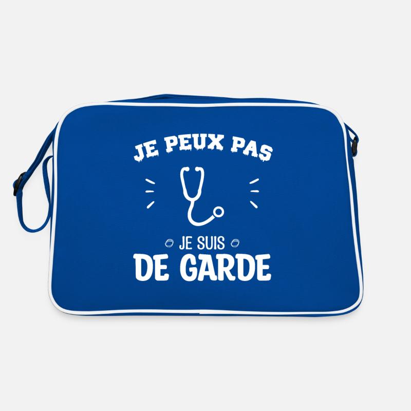 Je peux pas je suis de garde Sac Retro