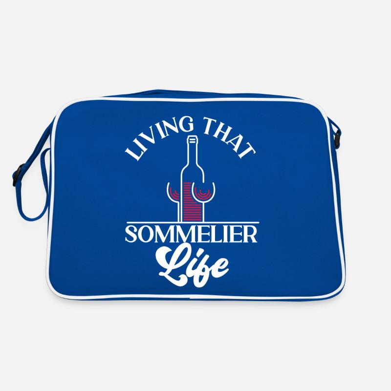 Sommelier Wine Drinking Tasting Retro Tasche