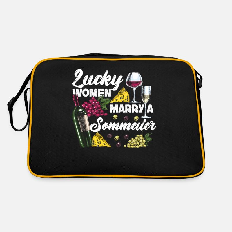 Sommelier Wine Drinking Tasting Retro Bag