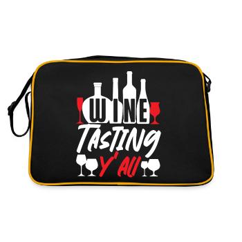 Dégustation de vin de sommelier - Sac Retro - noir/or - Dos