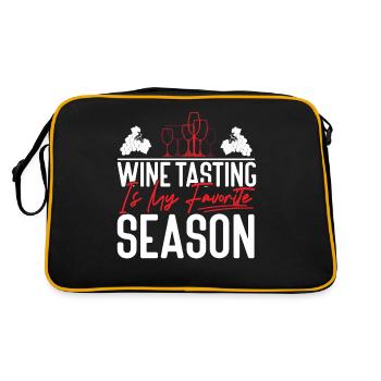 Dégustation de vin de sommelier - Sac Retro - noir/or - Dos