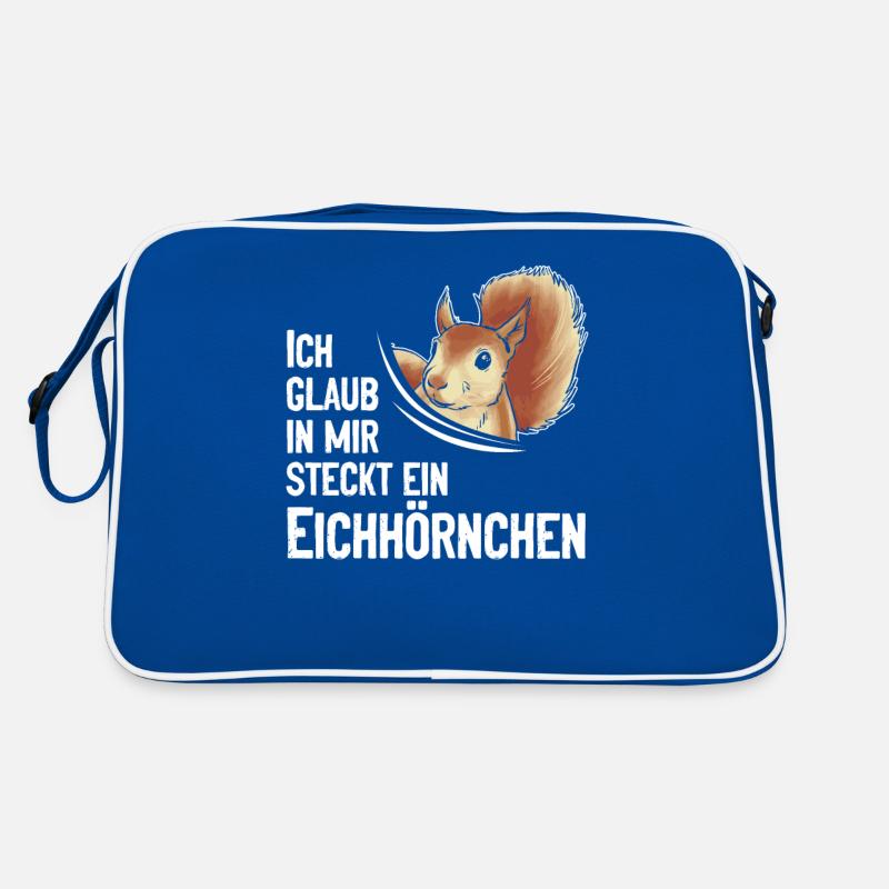 Lustig Eichhörnchen Ich Glaub In Mir Steckt Ein Retro Tasche