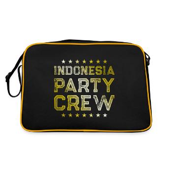 Équipage de fête en Indonésie - Sac Retro - noir/or - Dos