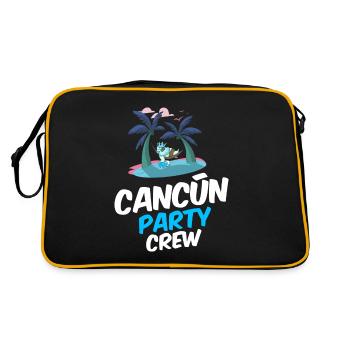 Cancun Party Crew - Sac Retro - noir/or - Dos
