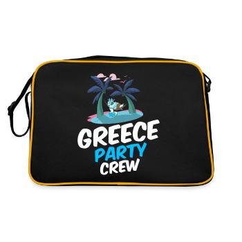 Équipage de la fête de grèce - Sac Retro - noir/or - Dos