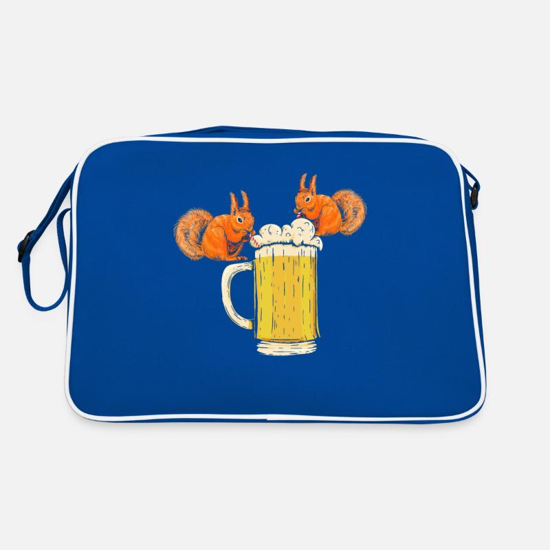 Squirrel, funny squirrel, squirrel Retro Bag