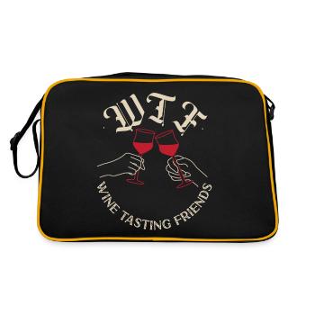 Dégustation de vin de sommelier - Sac Retro - noir/or - Dos
