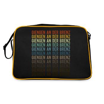 Giengen an der Brenz Stadt Retro Vintage - Retro Bag - black/gold - Back