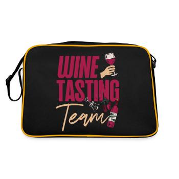 Dégustation de vin de sommelier - Sac Retro - noir/or - Dos