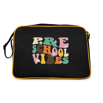 Preschool Vibes Cute Retro Back to School, Boys, - Retro Bag - black/gold - Back