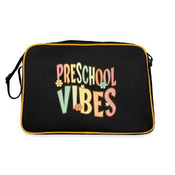 Preschool Vibes Cute Retro Back to School, Boys, - Retro Bag - black/gold - Back