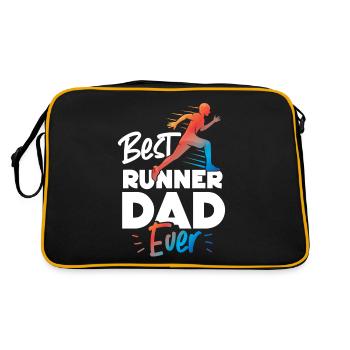 Running Runner Half Marathon Dad - Retro Bag - black/gold - Back