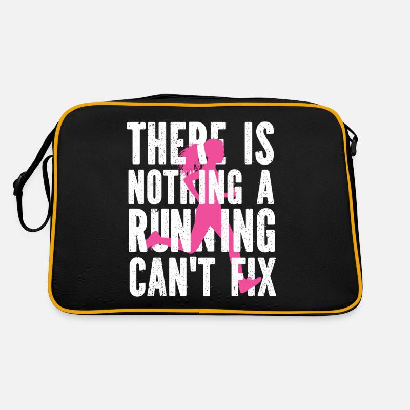 Running Runner Half Marathon - Retro Tasche - Schwarz/Gold