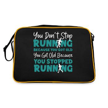 Running Runner Half Marathon - Retro Bag - black/gold - Back