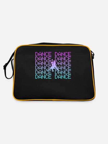 tanzen - Retro Tasche - Schwarz/Gold