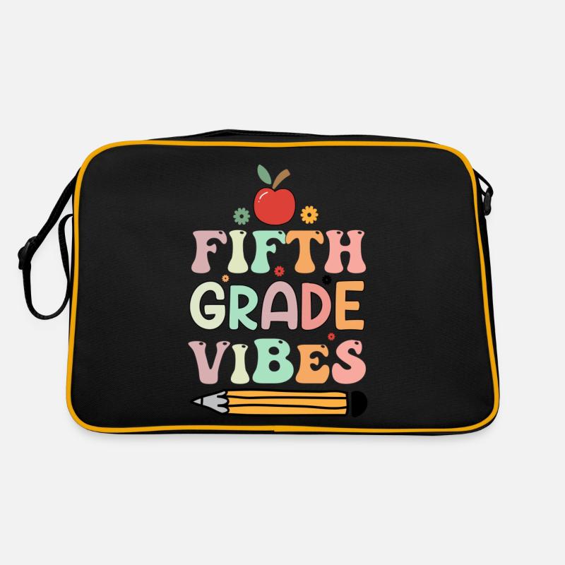 Fifth Grade Vibes - 5th Grade Team Retro 1st Day Retro Bag