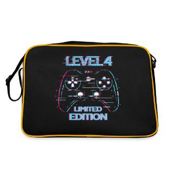 Cadeau d’anniversaire de niveau 4 Gaming en édition limitée - Sac Retro - noir/or - Dos