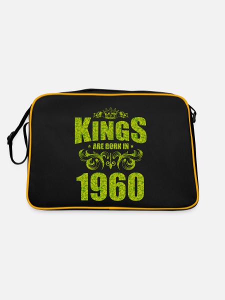 kings are born 1960 - Retro Bag - black/gold - Back