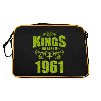 kings are born 1961 - Retro Bag - black/gold - Back