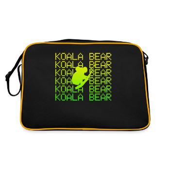 Ours Koala - Sac Retro - noir/or - Dos