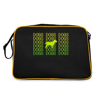 Canine - Sac Retro - noir/or - Dos