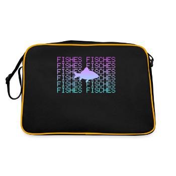Pisces - Retro Bag - black/gold - Back