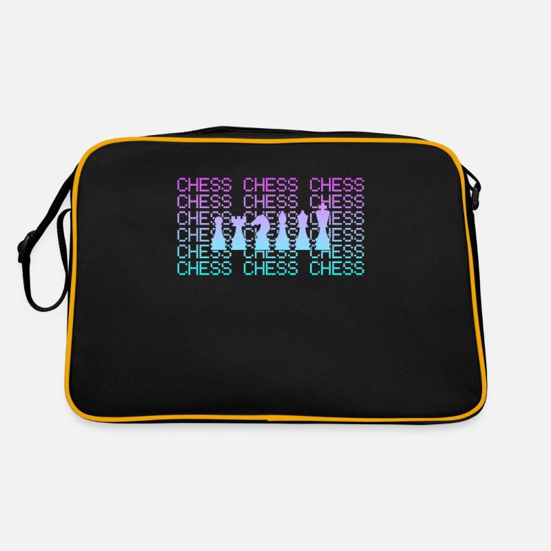 Échecs - Sac Retro - noir/or